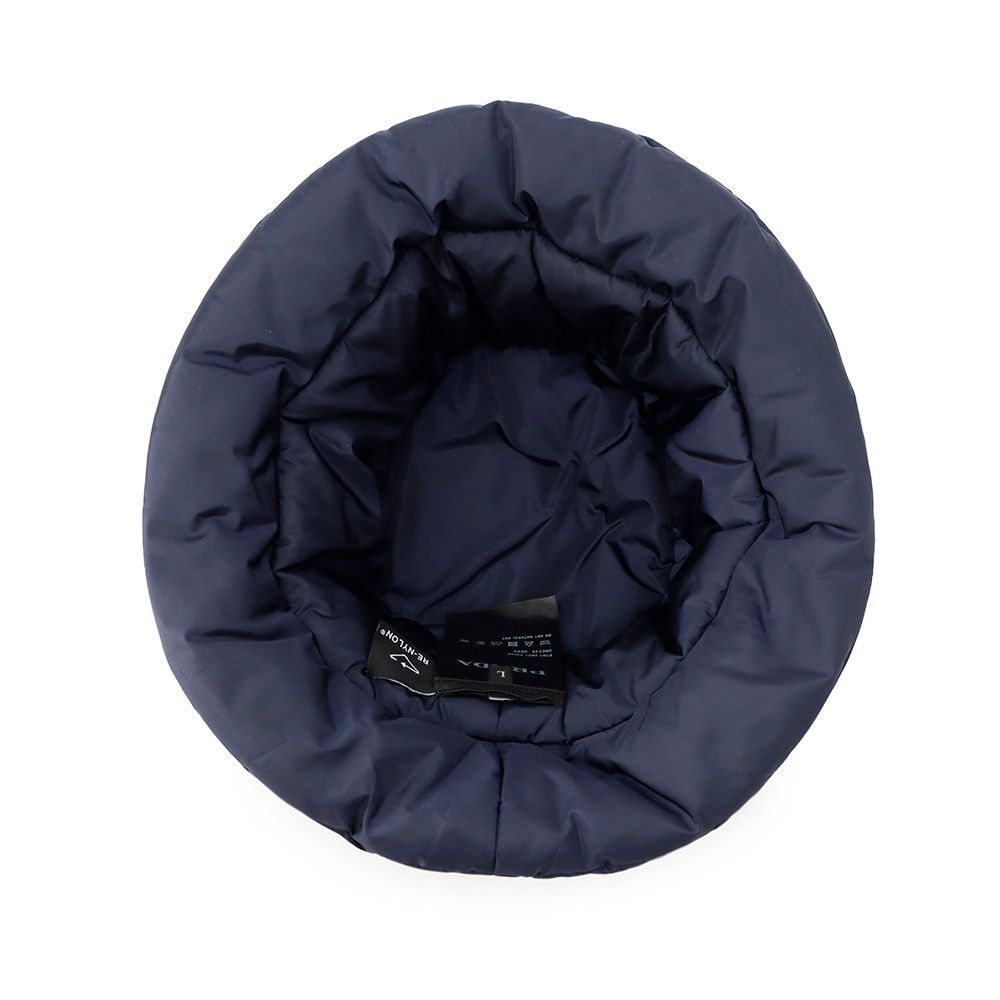 Prada Hat Triangle Logo Re-Nylon Padded L Bucket — view 5