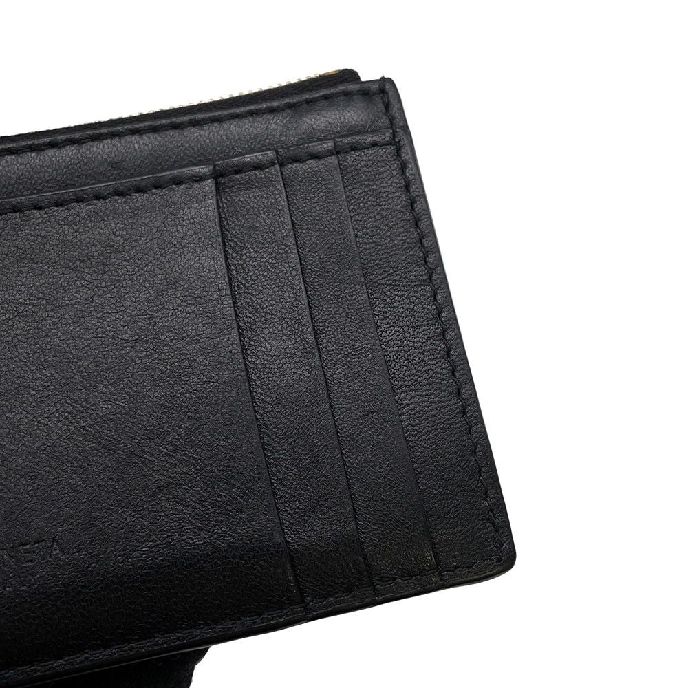 Bottega Veneta Coin Case Maxi Intrecciato Cassette Fastener Card Black — view 8