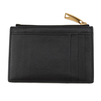 Bottega Veneta Coin Case Maxi Intrecciato Cassette Fastener Card Black — view 3
