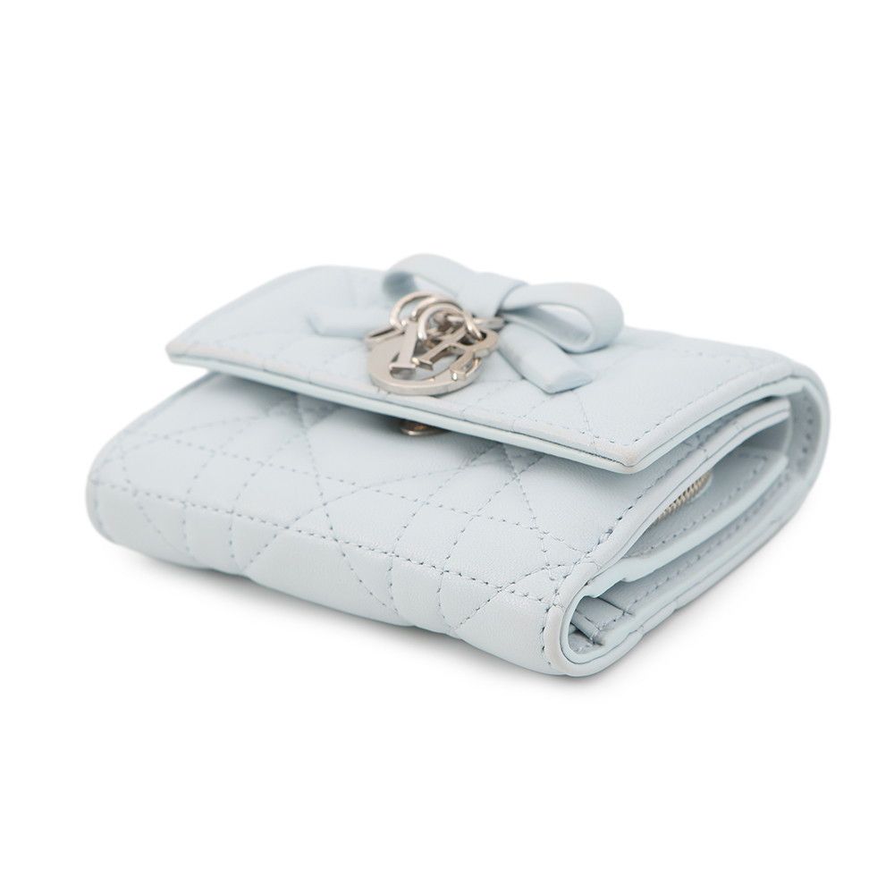Dior Trifold Wallet Cannage My Hibiscus L Zip Lambskin — view 2
