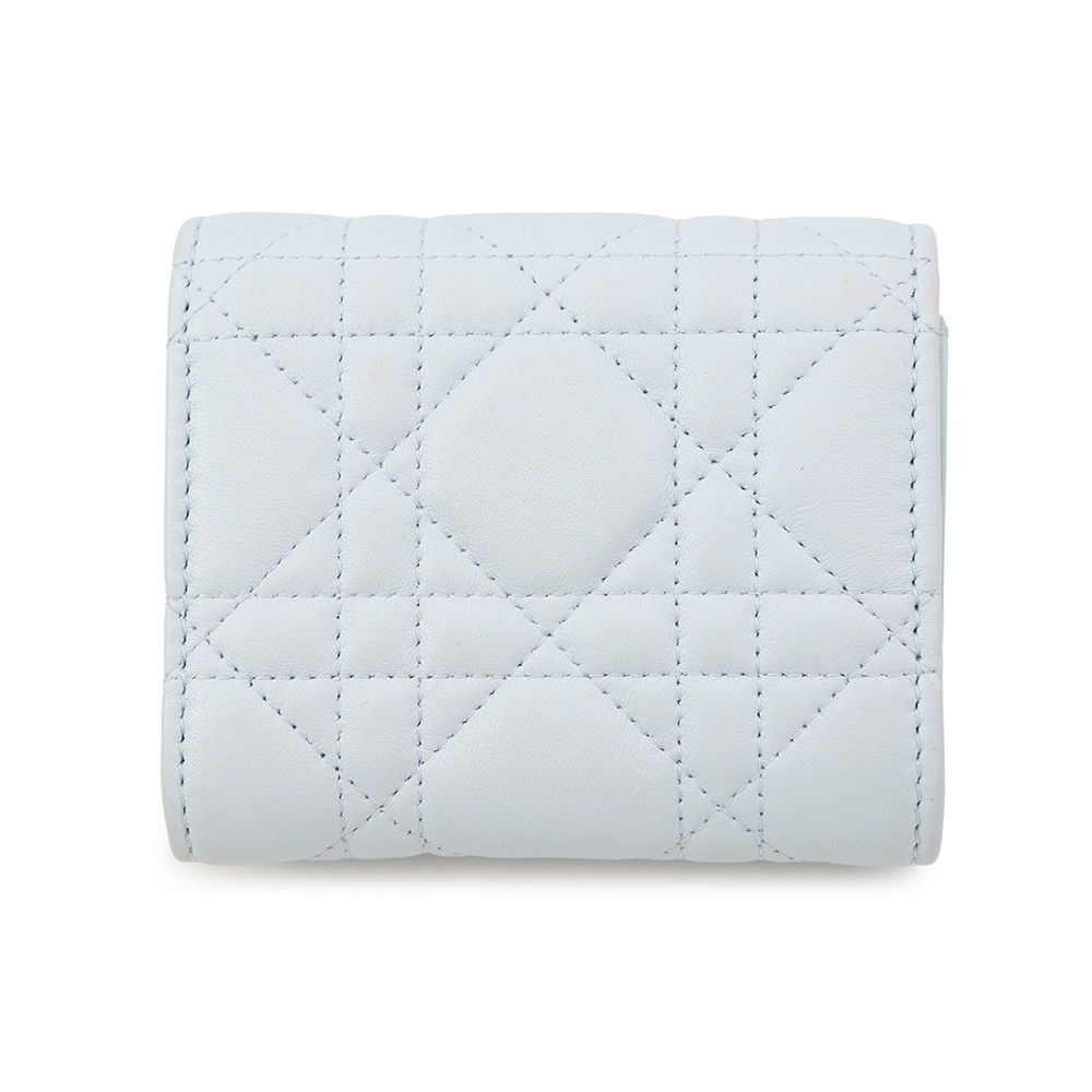 Dior Trifold Wallet Cannage My Hibiscus L Zip Lambskin — view 3