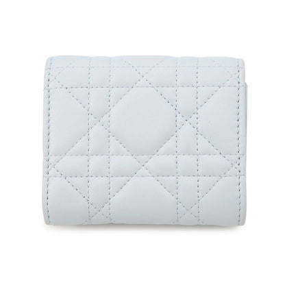 Dior Trifold Wallet Cannage My Hibiscus L Zip Lambskin — view 3