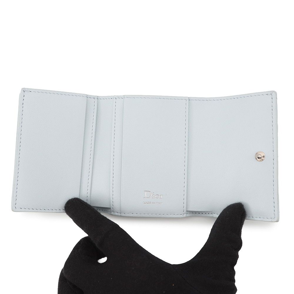 Dior Trifold Wallet Cannage My Hibiscus L Zip Lambskin — view 4