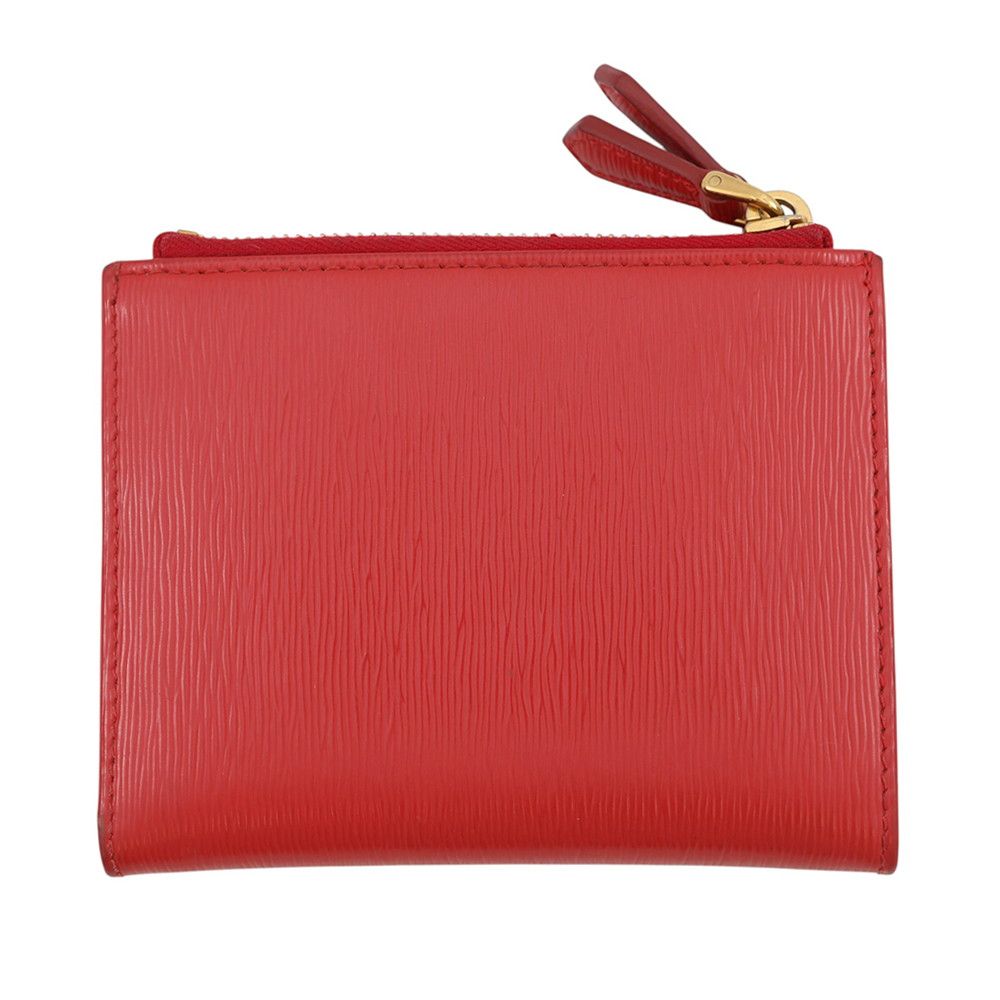 Prada Bifold Wallet Logo Compact Leather — view 3