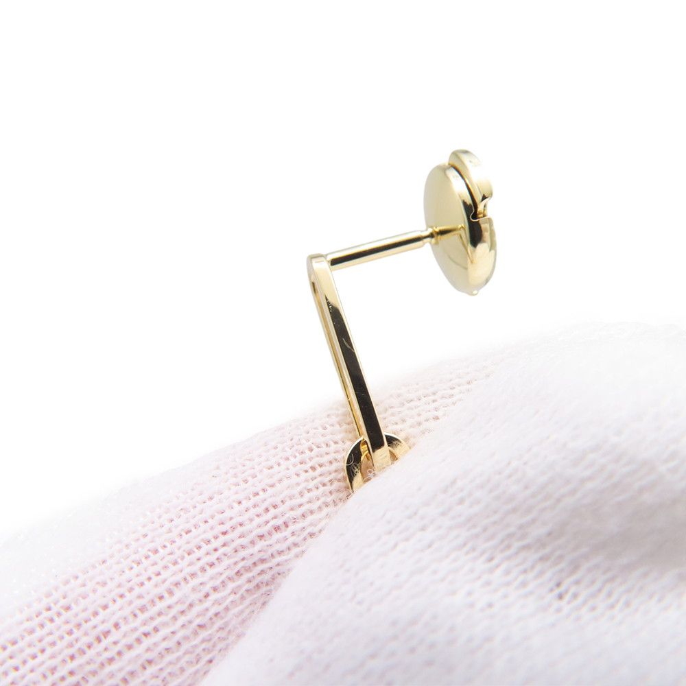 Hermes Earrings Kelly Chaine 18k Yellow Gold Asymmetric — view 7