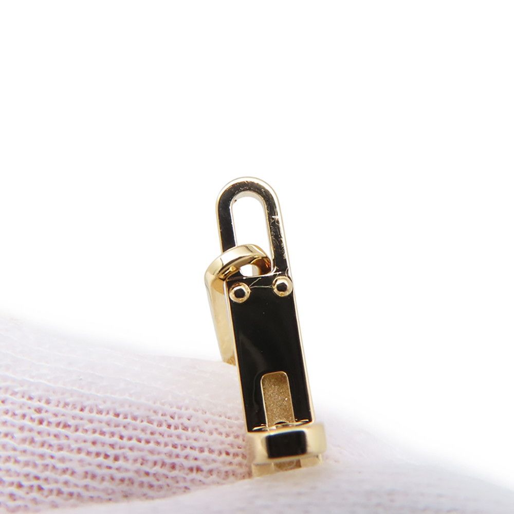 Hermes Earrings Kelly Chaine 18k Yellow Gold Asymmetric — view 6