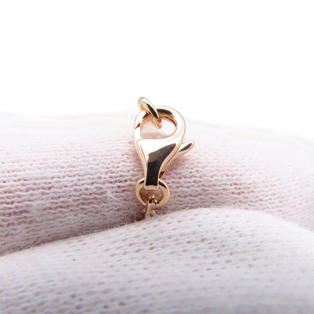 Cartier Necklace Love Semi Pave Diamond Total 18k Pink Gold Baby Pendant — view 9