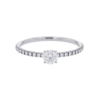 Cartier Ring Etain Cell de Solitaire Diamond Medium Stone
