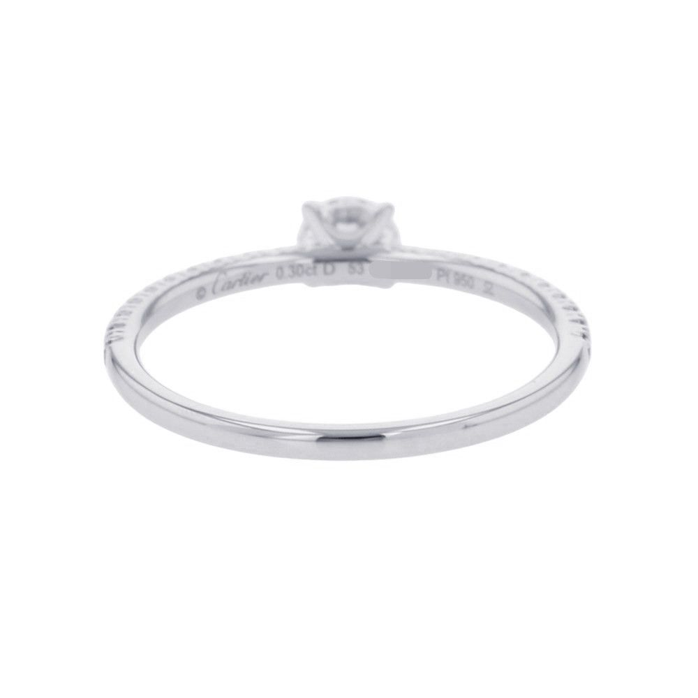 Cartier Ring Etain Cell de Solitaire Diamond Medium Stone — view 3