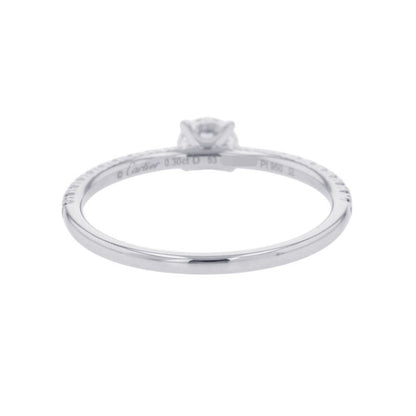 Cartier Ring Etain Cell de Solitaire Diamond Medium Stone — view 3