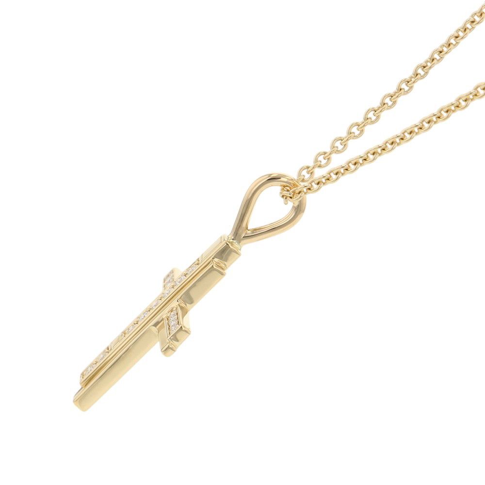Harry Winston Necklace Traffic Cross Diamond Total 18k Yellow Gold Cmdyrecrtrf — view 2