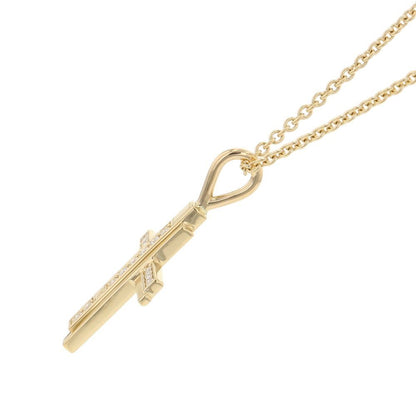 Harry Winston Necklace Traffic Cross Diamond Total 18k Yellow Gold Cmdyrecrtrf — view 2