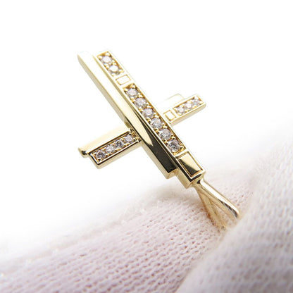 Harry Winston Necklace Traffic Cross Diamond Total 18k Yellow Gold Cmdyrecrtrf — view 6
