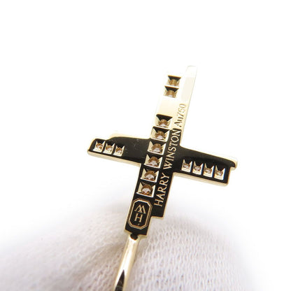 Harry Winston Necklace Traffic Cross Diamond Total 18k Yellow Gold Cmdyrecrtrf — view 8