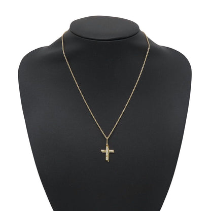 Harry Winston Necklace Traffic Cross Diamond Total 18k Yellow Gold Cmdyrecrtrf — view 4