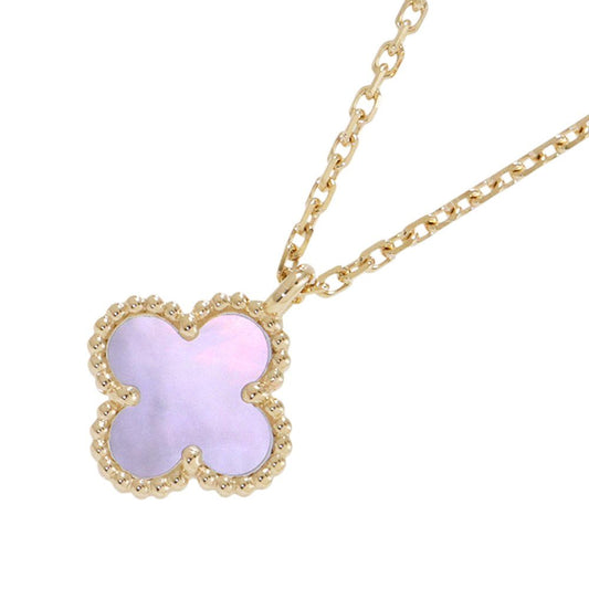 Van Cleef & Arpels Necklace Sweet Alhambra Pendant Mother of Pearl 18k Yellow