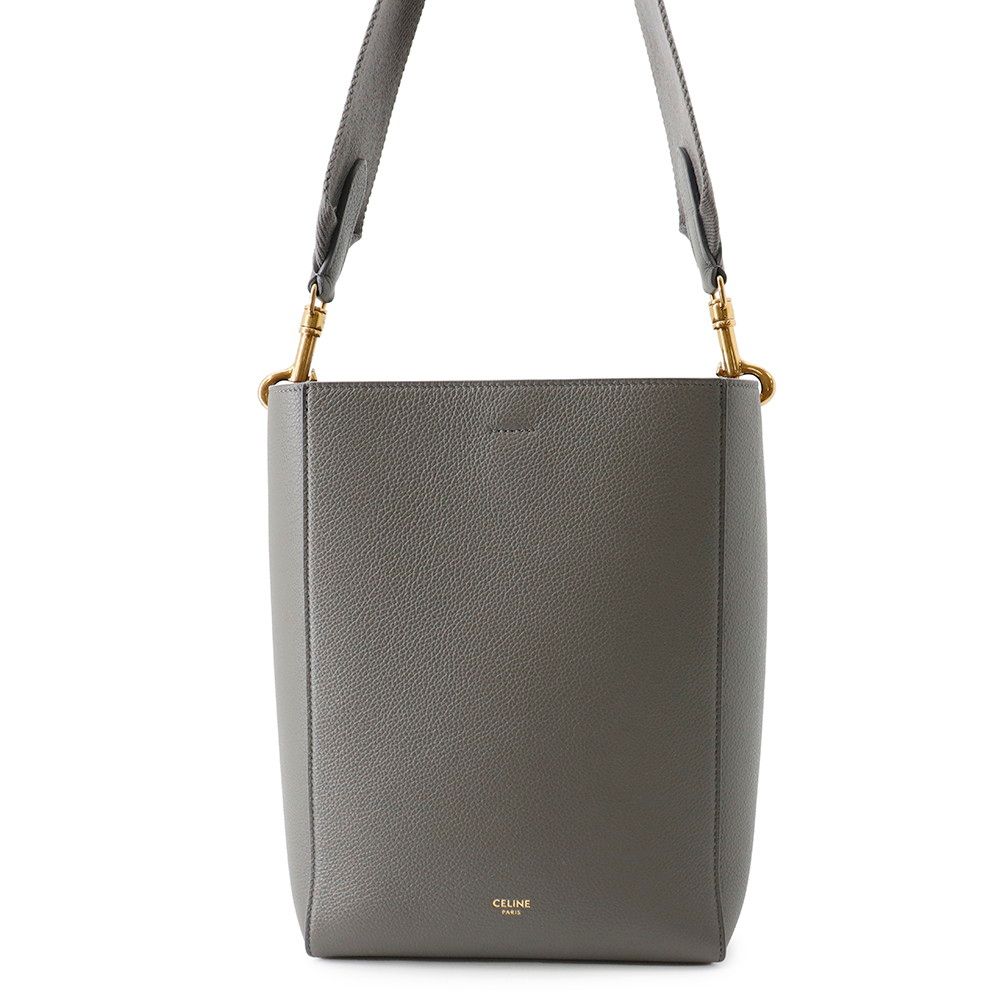Celine Shoulder Bag Sangles Bucket Leather