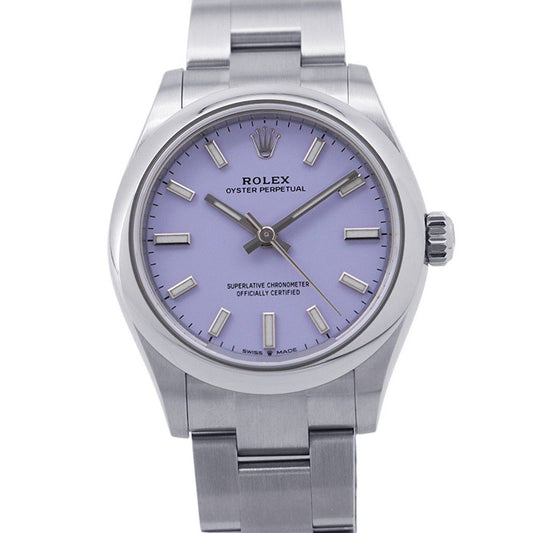 Rolex Oyster Perpetual 31 Roulette Watch Lavender Dial