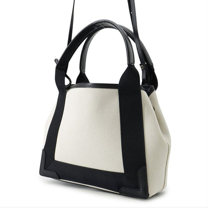 Balenciaga Handbag Navy Cabas XS Bag Black White — view 2