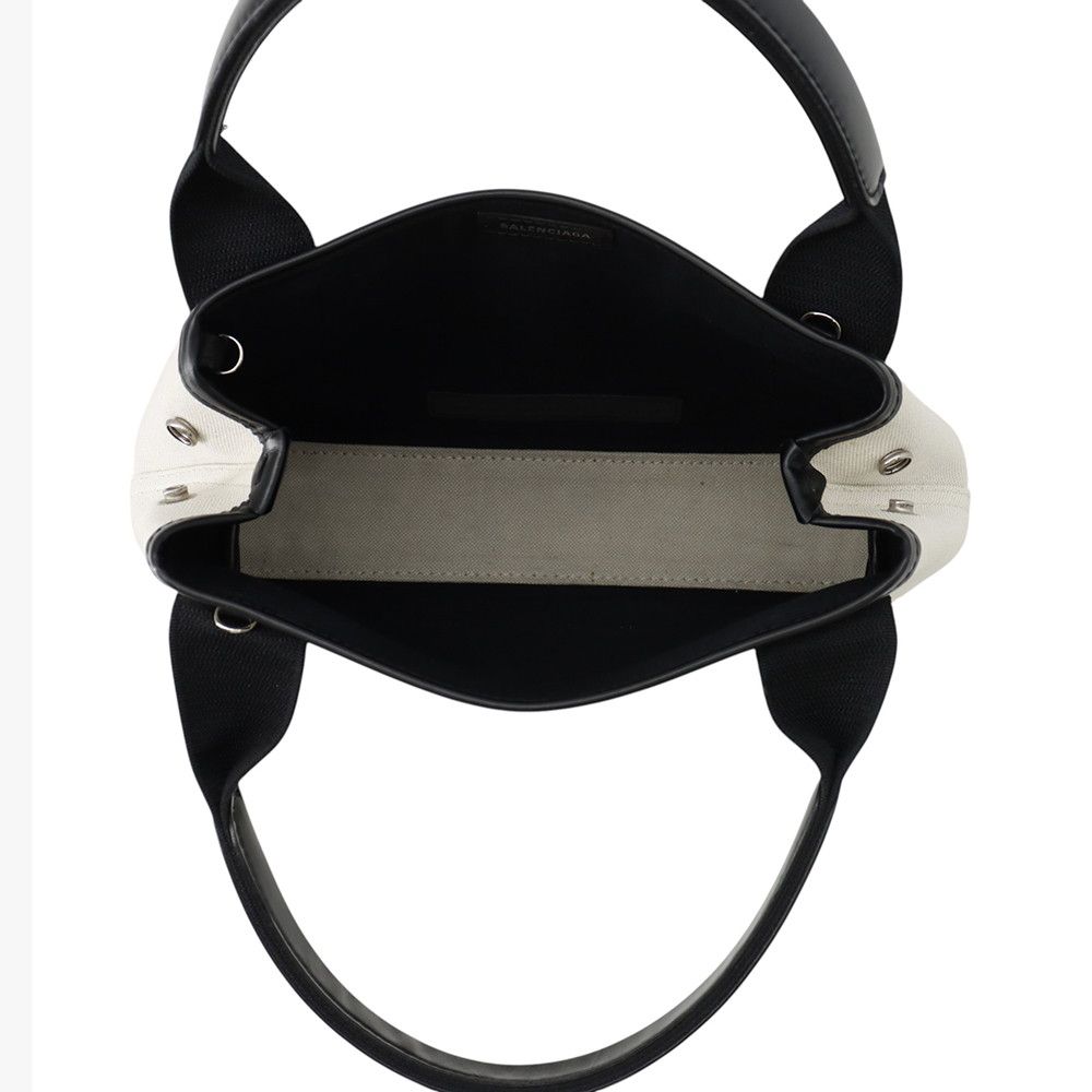 Balenciaga Handbag Navy Cabas XS Bag Black White — view 6
