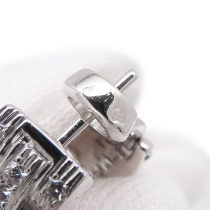 Cartier Earrings Maillon Panthere Pave Diamond Total 18k White Gold — view 6
