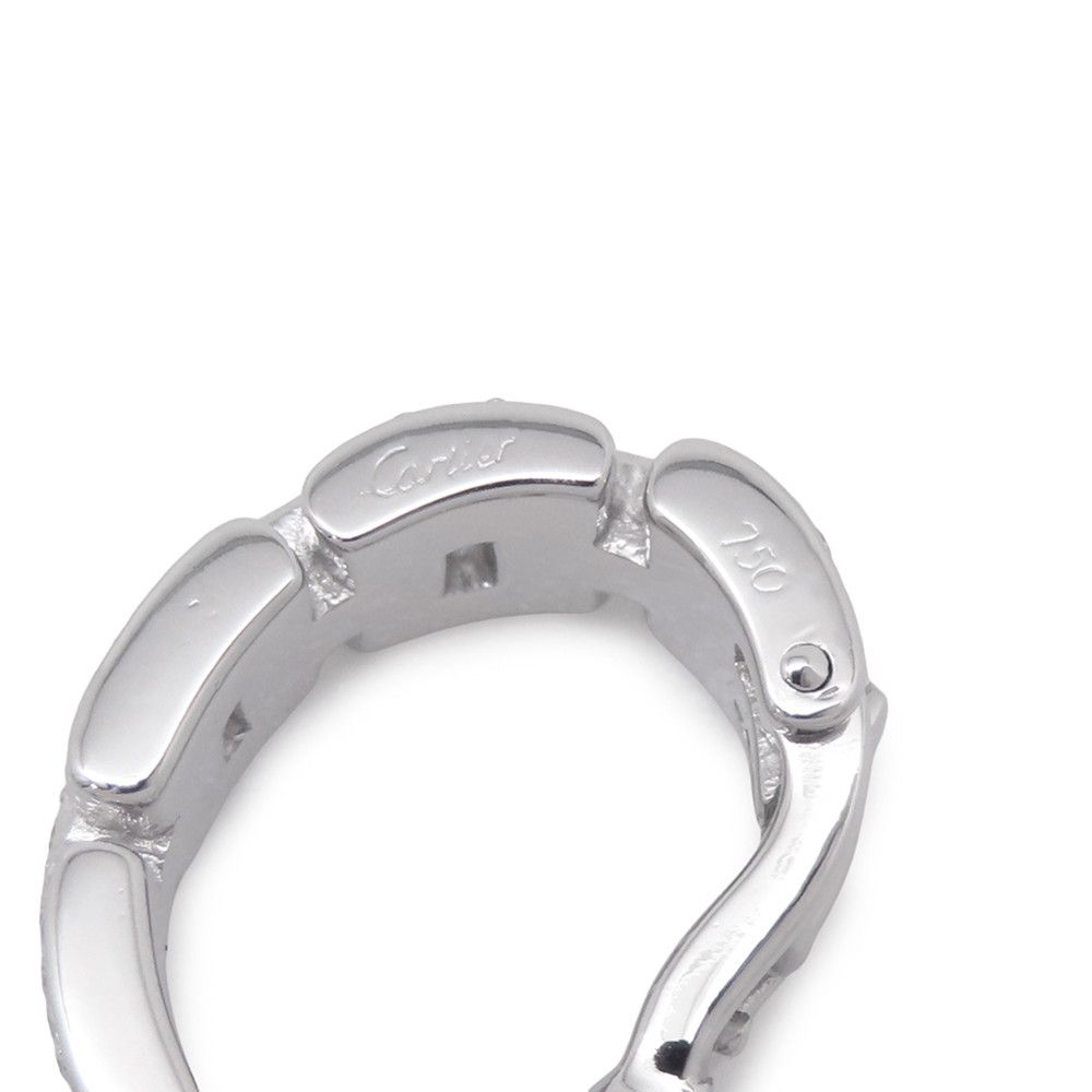 Cartier Earrings Maillon Panthere Pave Diamond Total 18k White Gold — view 9