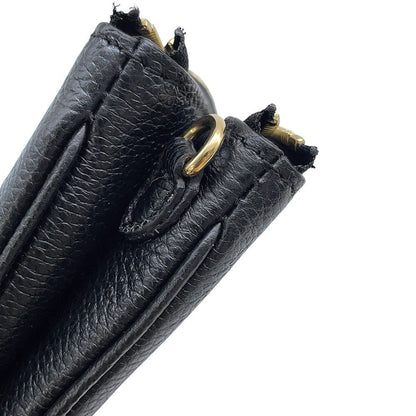 Louis Vuitton Shoulder Bag Bicolor Monogram Empreinte Pochette Double Zip Black — view 6