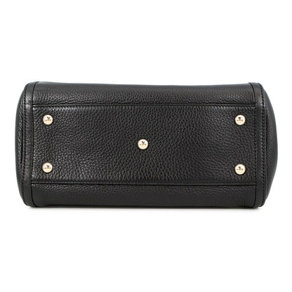 Gucci Handbag Soho Interlocking Leather Bag Black — view 3