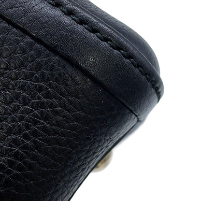 Gucci Handbag Soho Interlocking Leather Bag Black — view 8