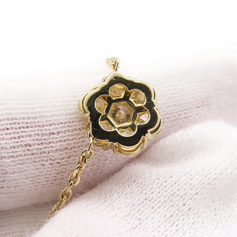 Van Cleef & Arpels Necklace Fullette 5 Flowers Diamond 18k Yellow Gold — view 7