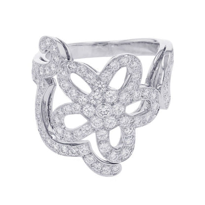 Van Cleef & Arpels Ring Dentelle Diamond 18k White Gold