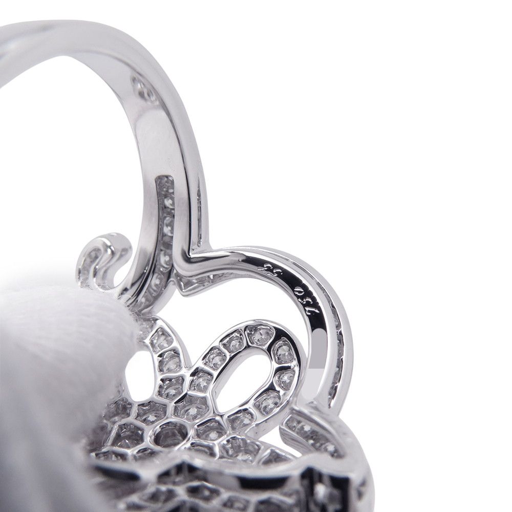 Van Cleef & Arpels Ring Dentelle Diamond 18k White Gold — view 7