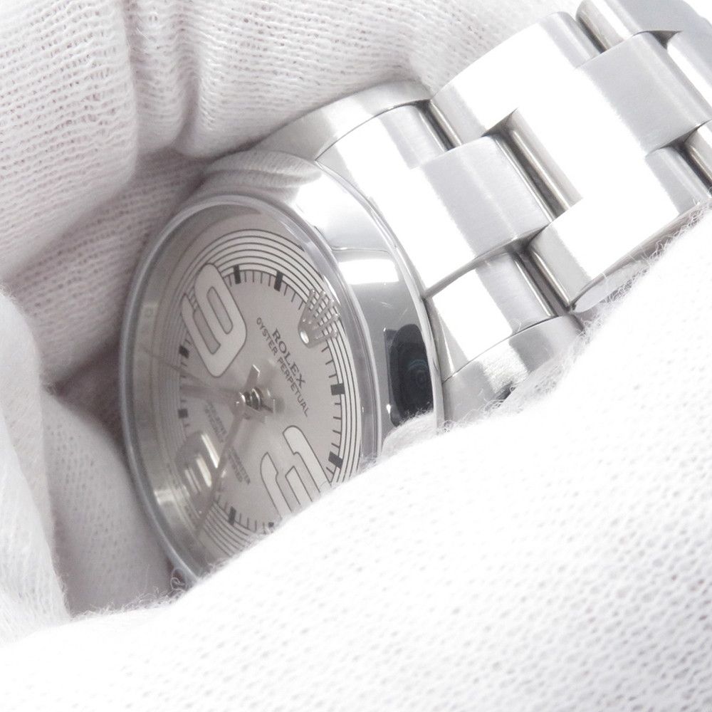 Rolex Oyster Perpetual 31 M Number Watch Silver Dial Big Arabia — view 4