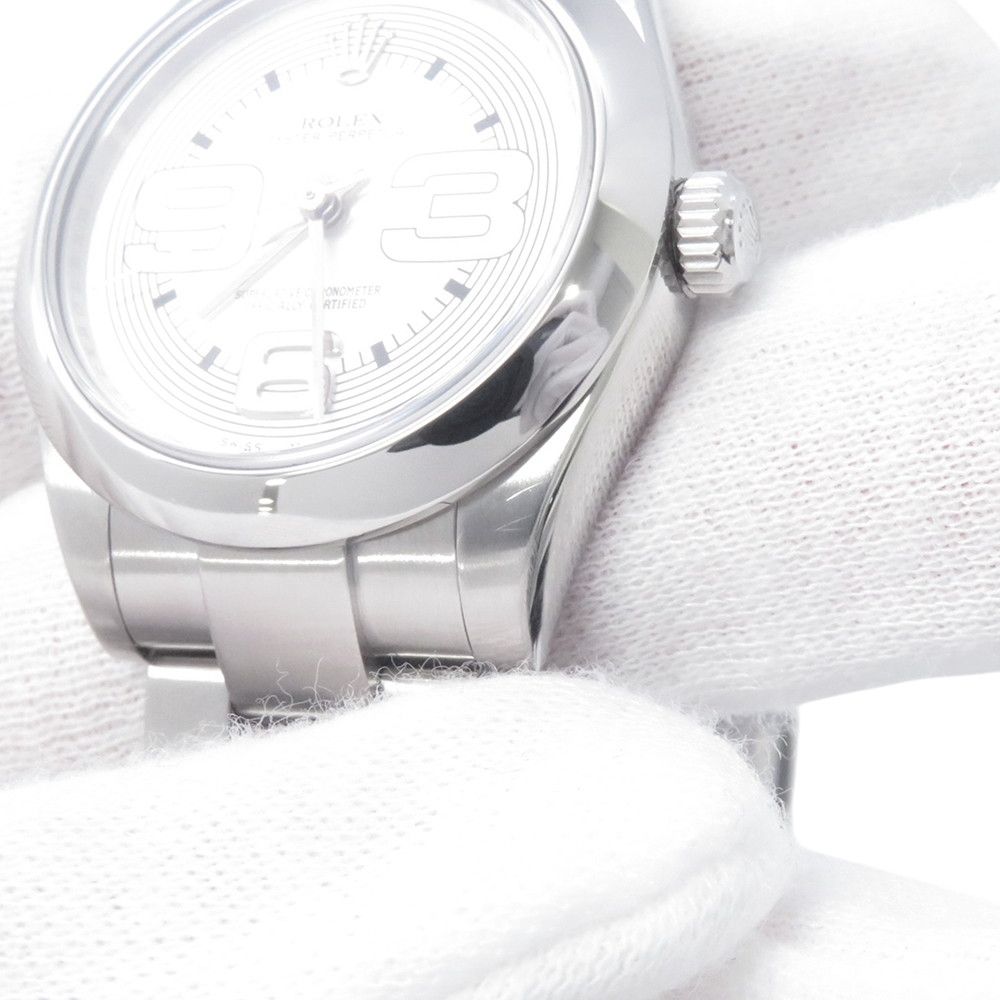 Rolex Oyster Perpetual 31 M Number Watch Silver Dial Big Arabia — view 5