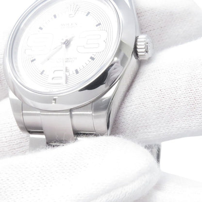 Rolex Oyster Perpetual 31 M Number Watch Silver Dial Big Arabia — view 5