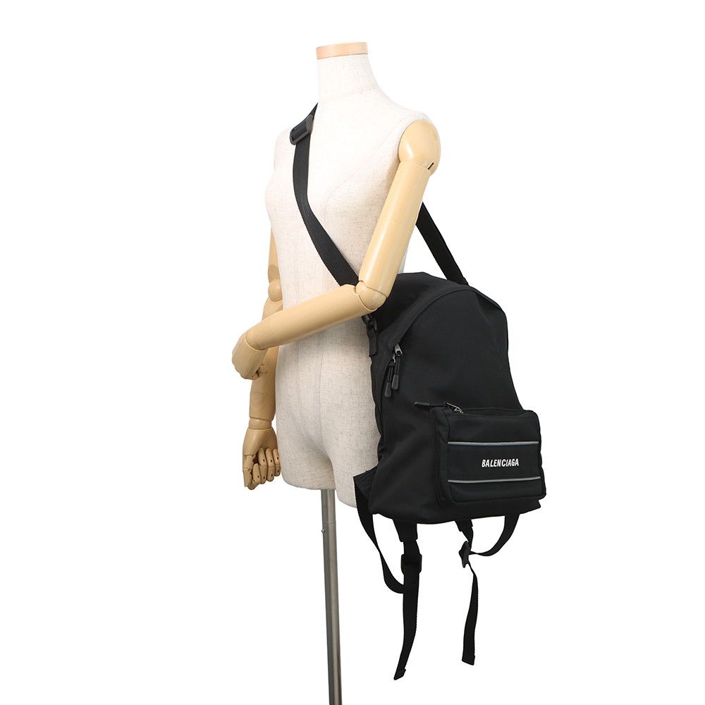 Balenciaga Backpack Nylon 2-Way Shoulder Bag Black — view 5