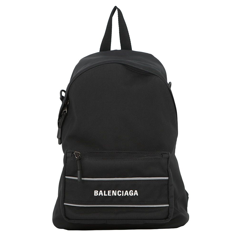 Balenciaga Backpack Nylon 2-Way Shoulder Bag Black