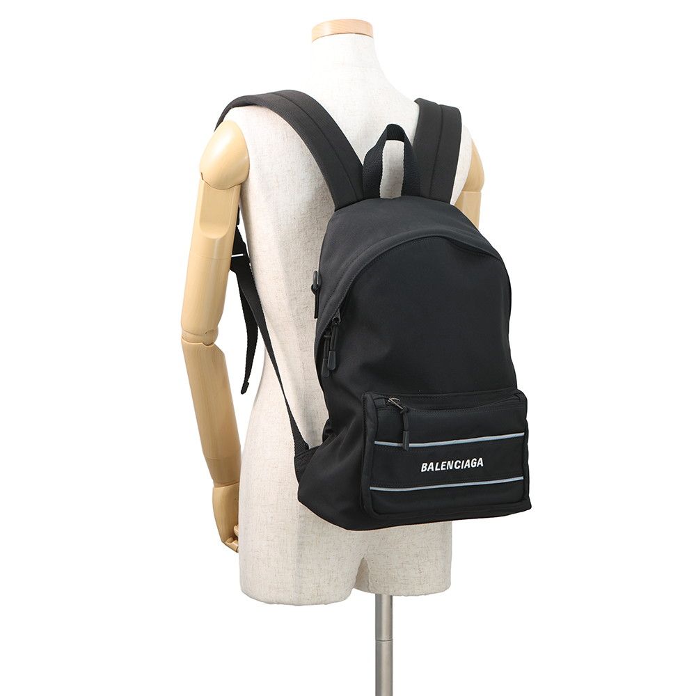 Balenciaga Backpack Nylon 2-Way Shoulder Bag Black — view 4