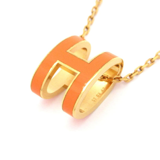 Hermes Necklace Pop Gold Orange