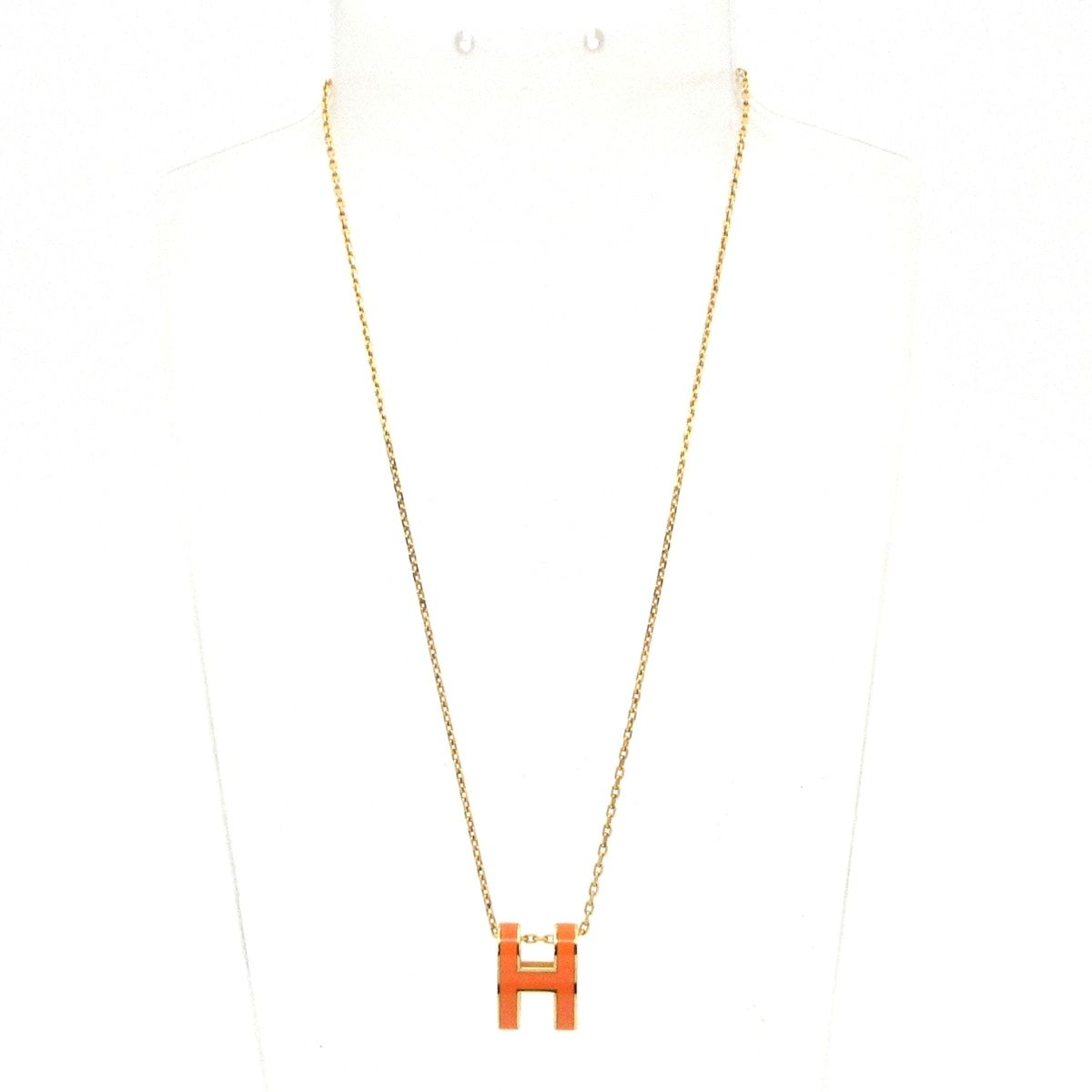 Hermes Necklace Pop Gold Orange — view 2