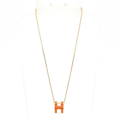 Hermes Necklace Pop Gold Orange — view 2
