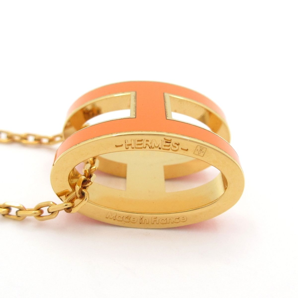 Hermes Necklace Pop Gold Orange — view 5