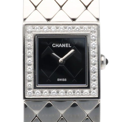 Chanel Quilted Watch Stainless Steel Quartz