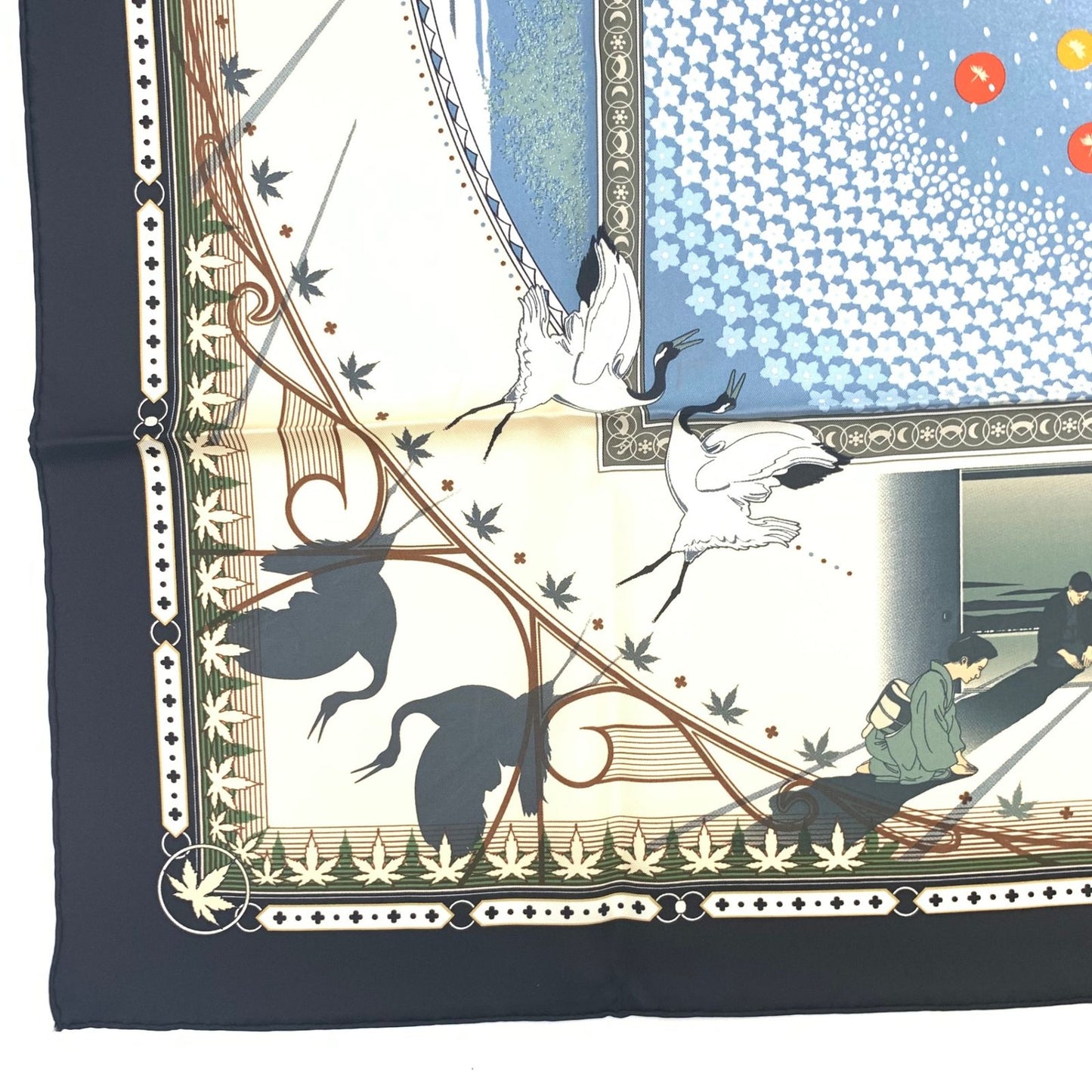 Hermes Carre 90 Chaque Rencontre Est Unique Ichi Era Ichie Scarf Kacho Fugetsu — view 6