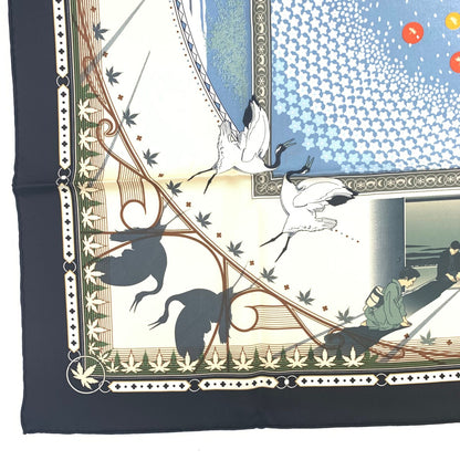 Hermes Carre 90 Chaque Rencontre Est Unique Ichi Era Ichie Scarf Kacho Fugetsu — view 6