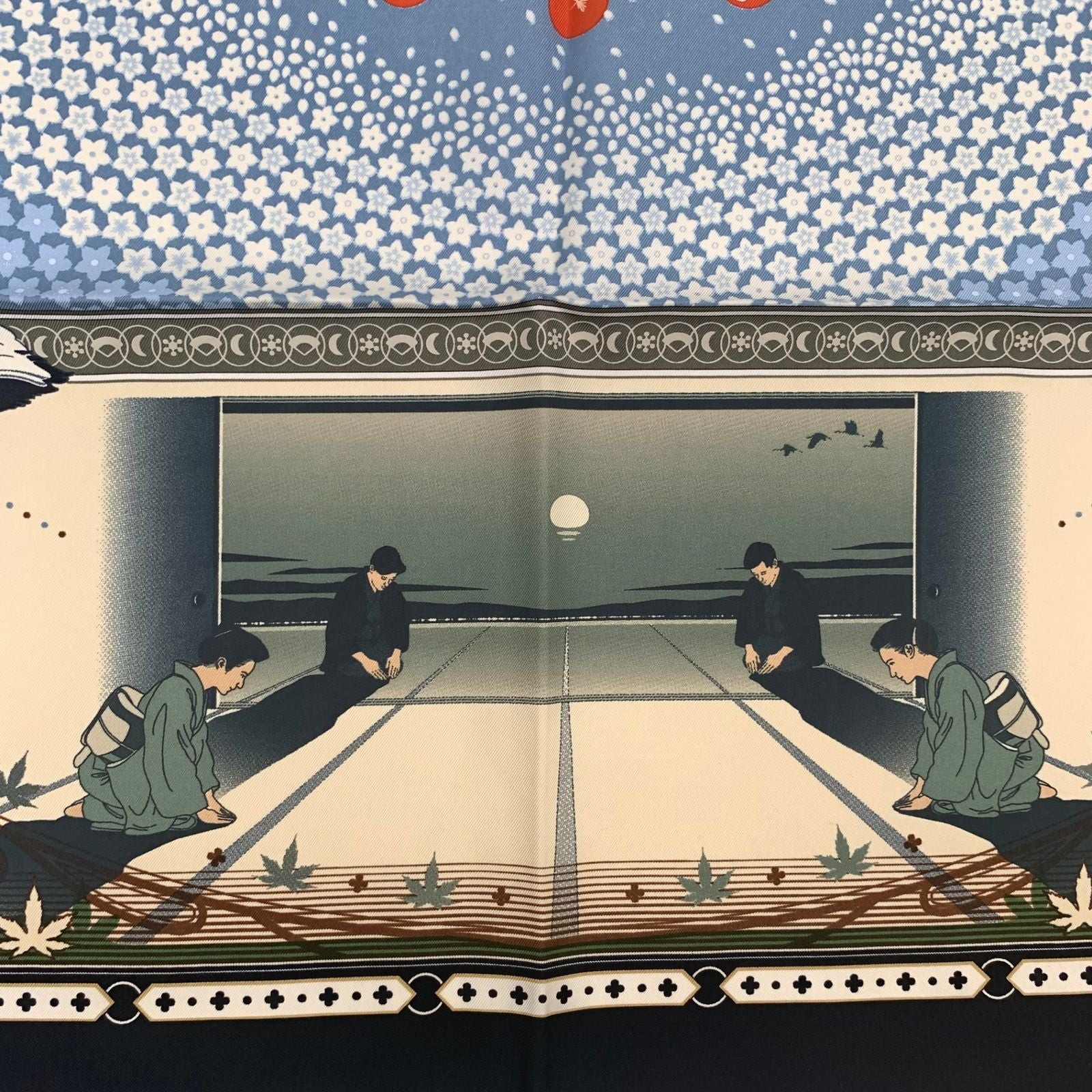 Hermes Carre 90 Chaque Rencontre Est Unique Ichi Era Ichie Scarf Kacho Fugetsu — view 8