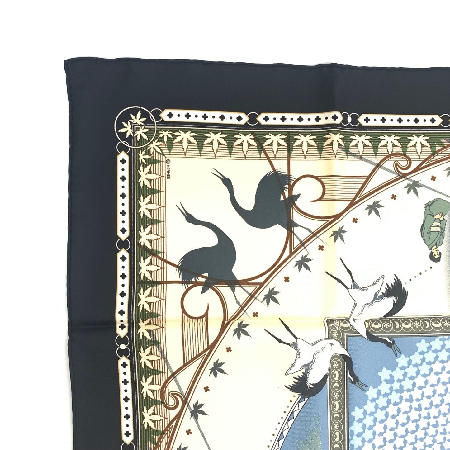 Hermes Carre 90 Chaque Rencontre Est Unique Ichi Era Ichie Scarf Kacho Fugetsu — view 3
