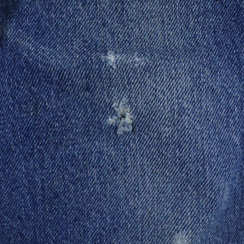 Chrome Hearts Vntg Blu Orng Tab 517 Washed Denim Pants with Cross Patch Indigo — view 4