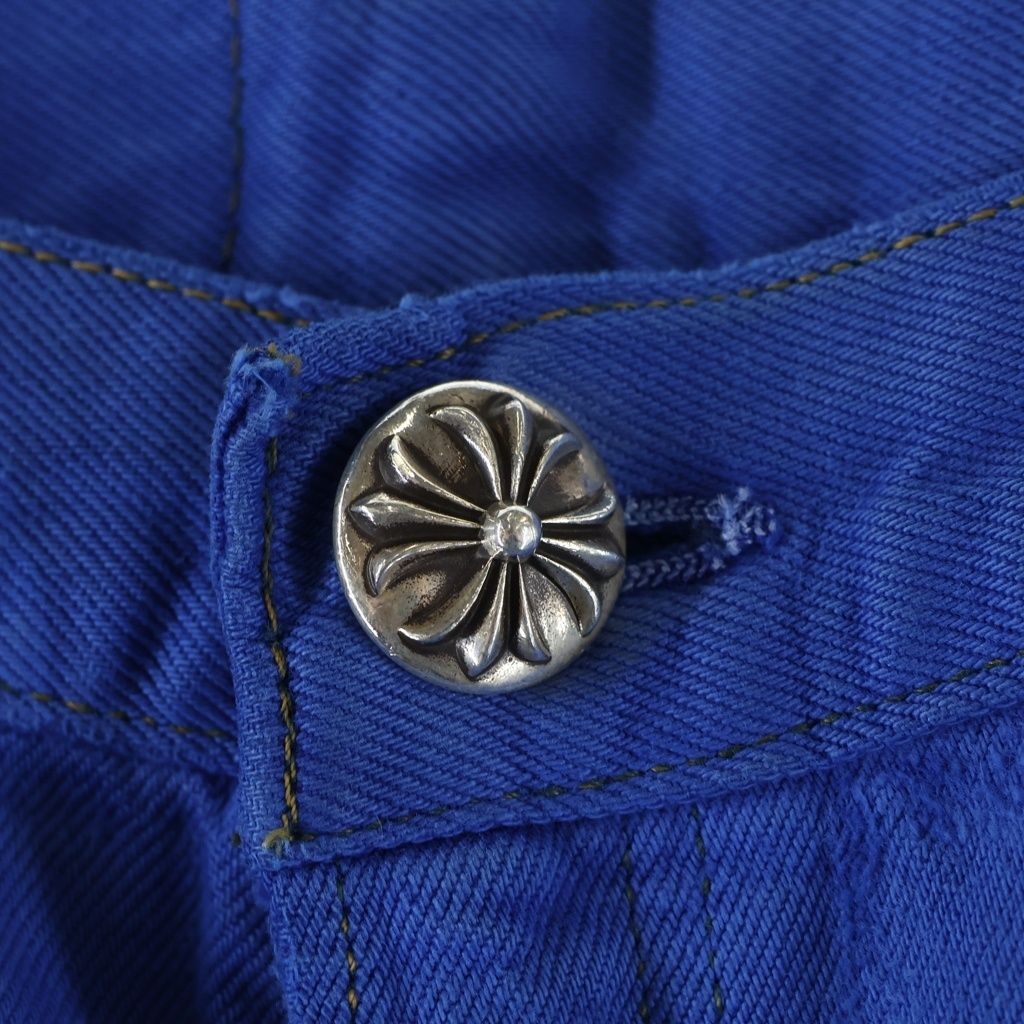 Chrome Hearts Vntg Jean Blu Red Tab Washed Pants with Cross Patch — view 3