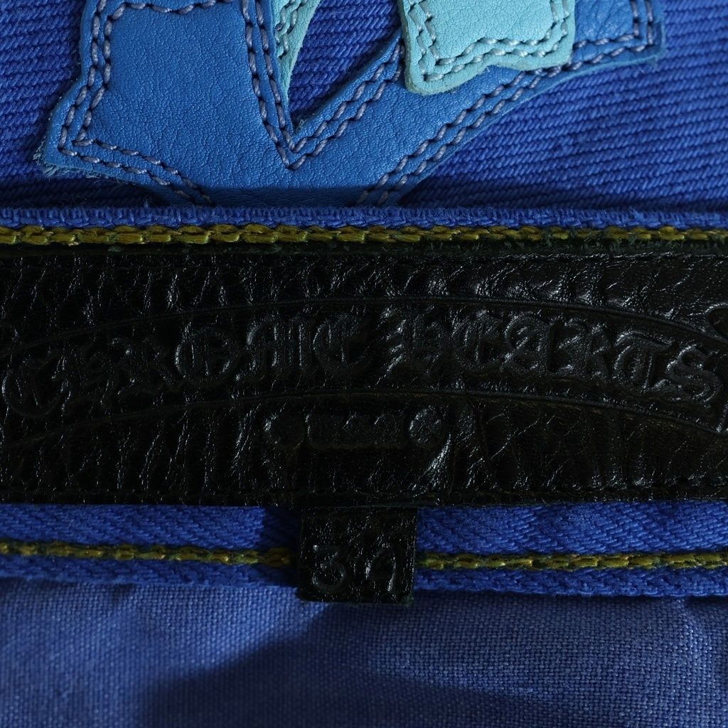 Chrome Hearts Vntg Jean Blu Red Tab Washed Pants with Cross Patch — view 7
